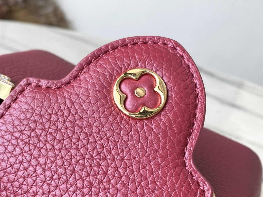 Louis Vuitton Capucines Nano M24583 Red Taurillon leather