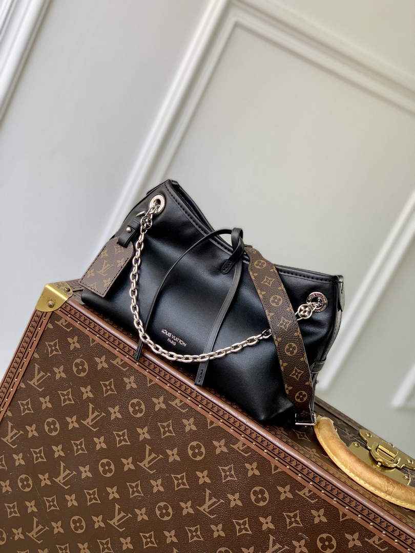 Louis Vuitton CarryAll BB Bag M13014 Black Leather