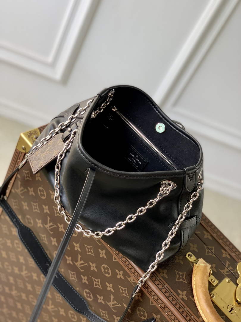 Louis Vuitton CarryAll BB Bag M13014 Black Leather