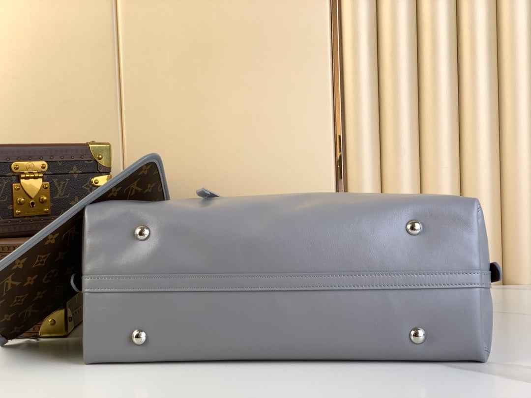 Louis Vuitton CarryAll MM Bag M12583 Gray Lambskin