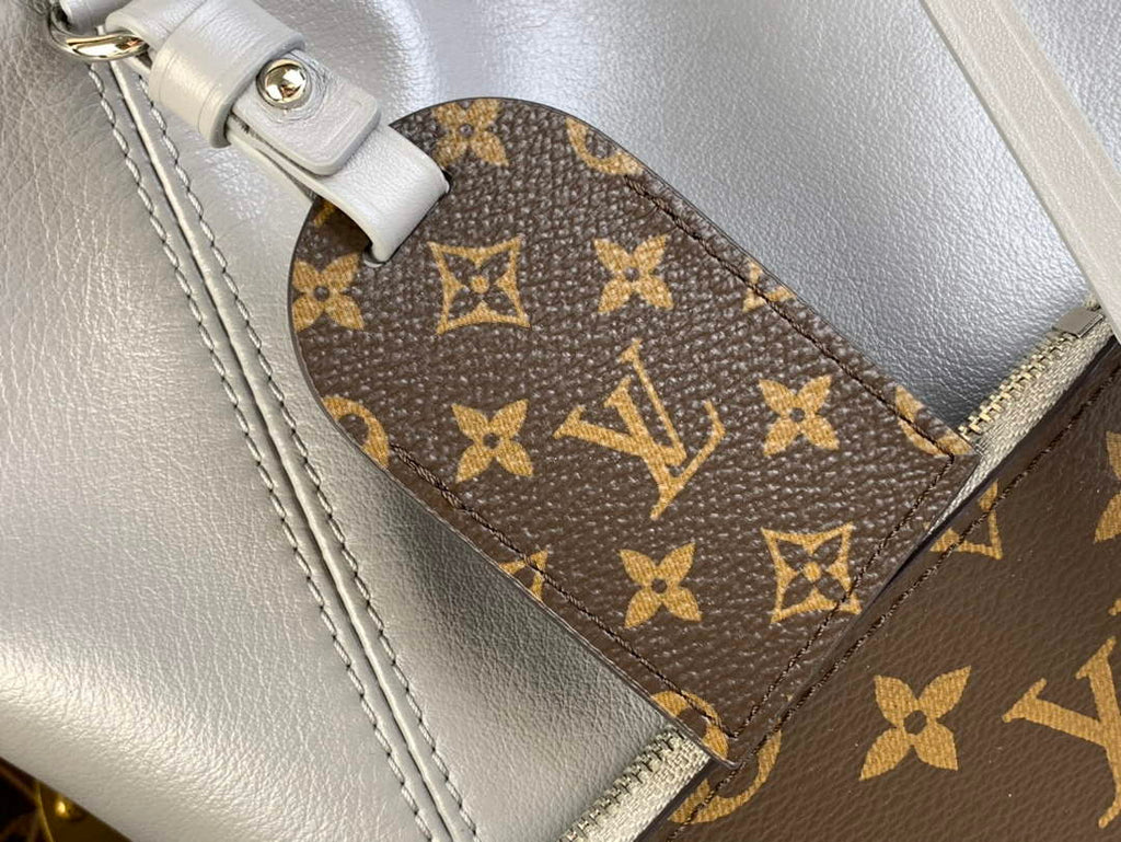 Louis Vuitton CarryAll MM Bag M12583 Gray Lambskin