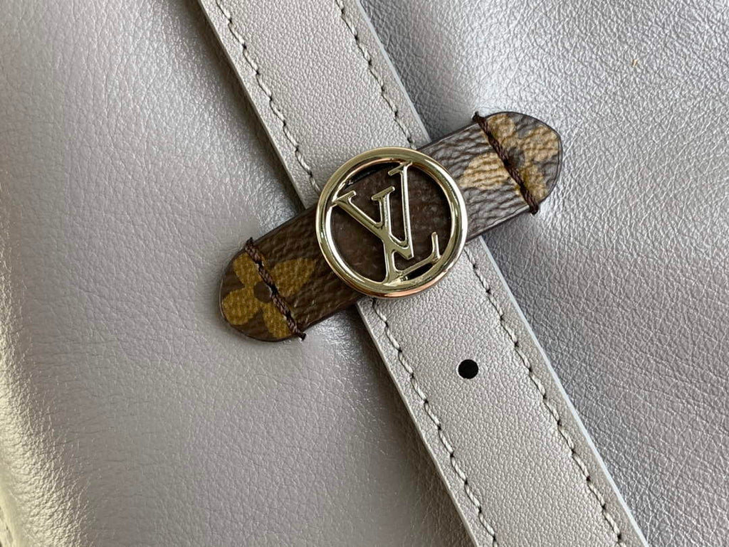 Louis Vuitton CarryAll MM Bag M12583 Gray Lambskin