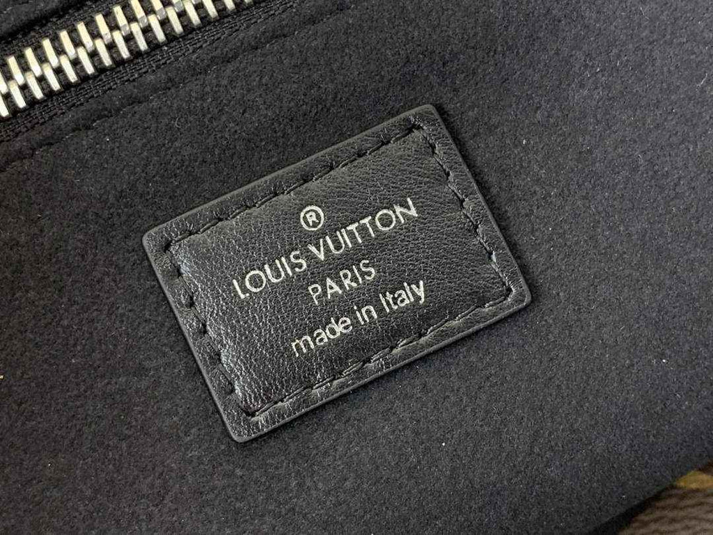 Louis Vuitton CarryAll MM Bag M25143 Black Lambskin - Default Title - View 3