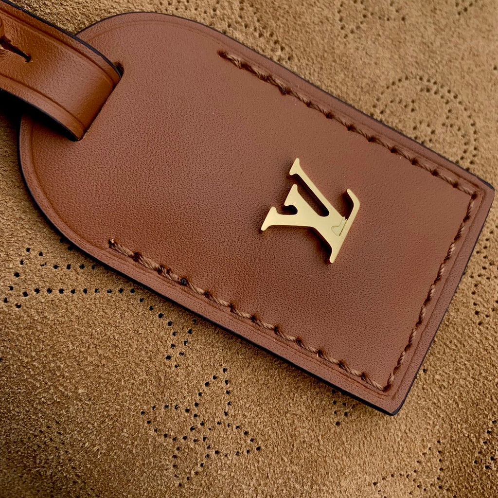 Louis Vuitton CarryAll PM Bag M11843 Beige Suede leather