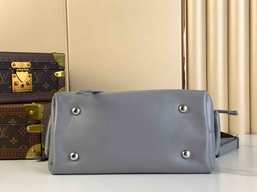 Louis Vuitton CarryAll PM Bag M12579 Gray Lambskin