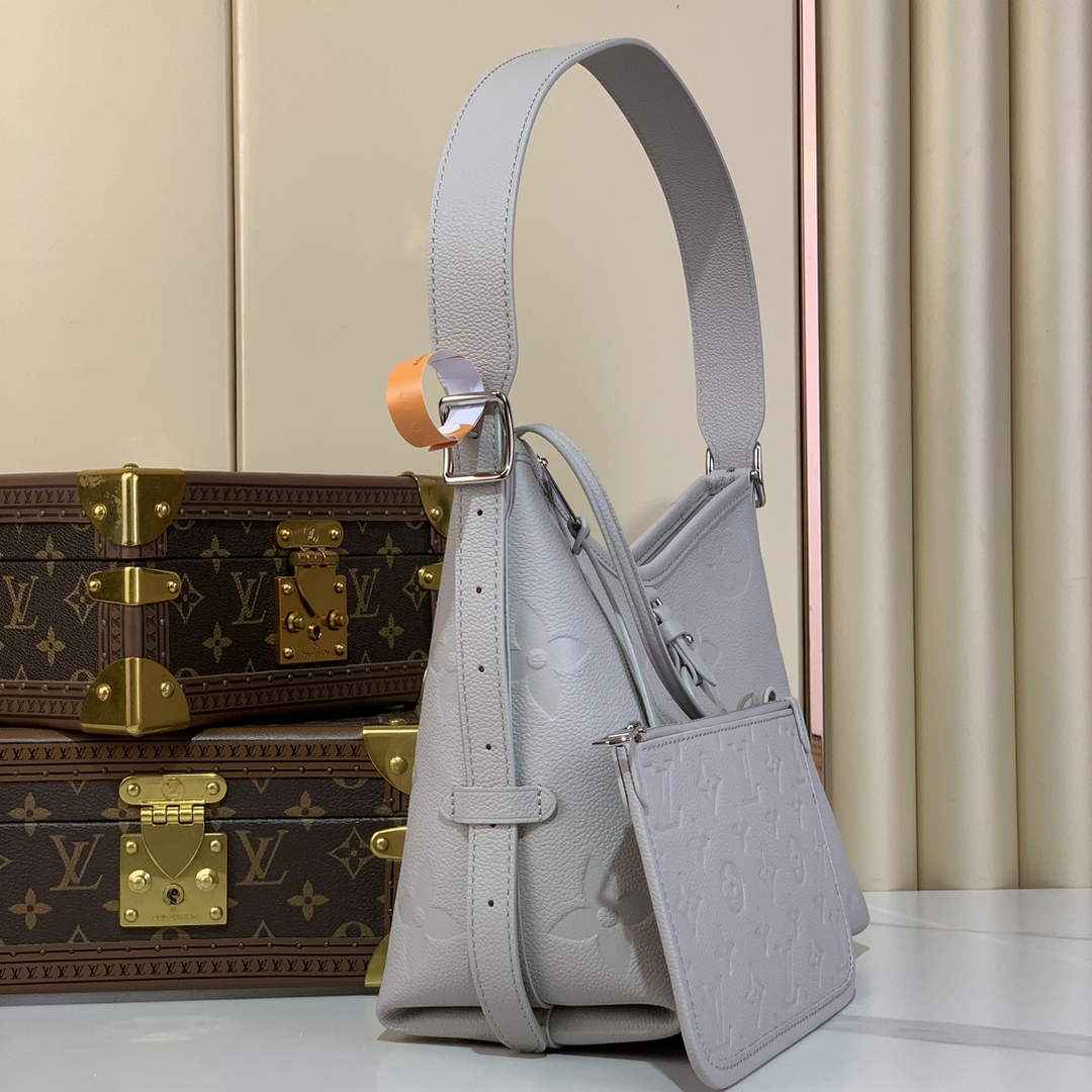 Louis Vuitton CarryAll PM Bag M12917 Gray Leather