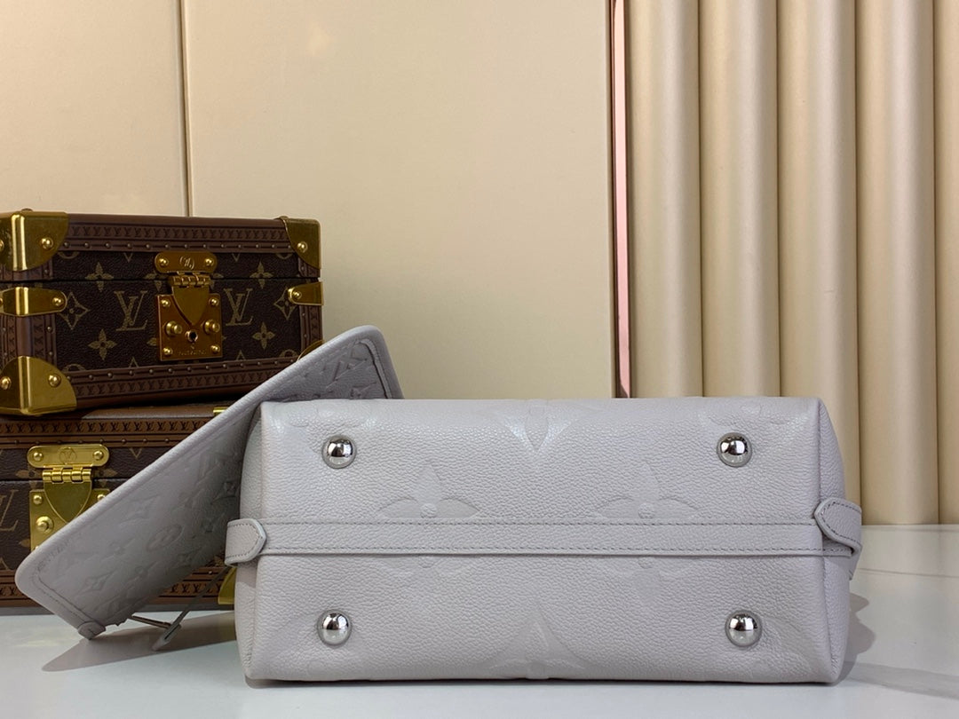 Louis Vuitton CarryAll PM Bag M12917 Gray Leather