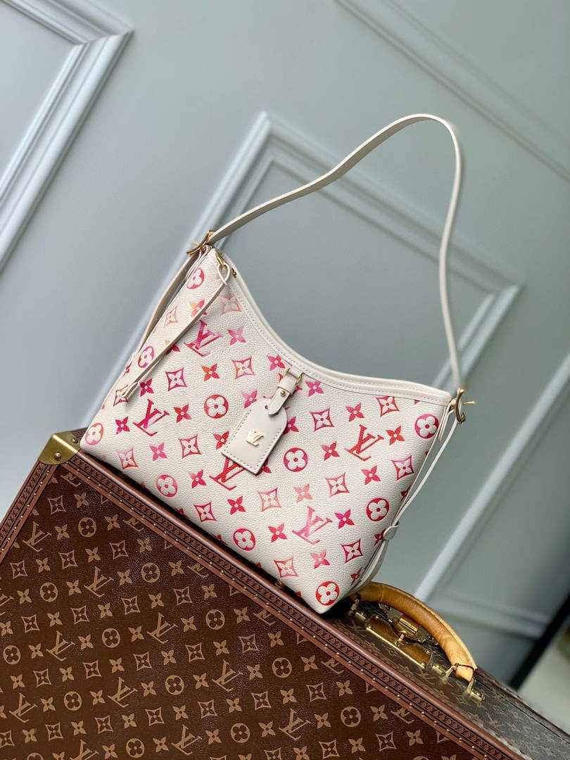 Louis Vuitton CarryAll PM Bag M24652 Pink Leather
