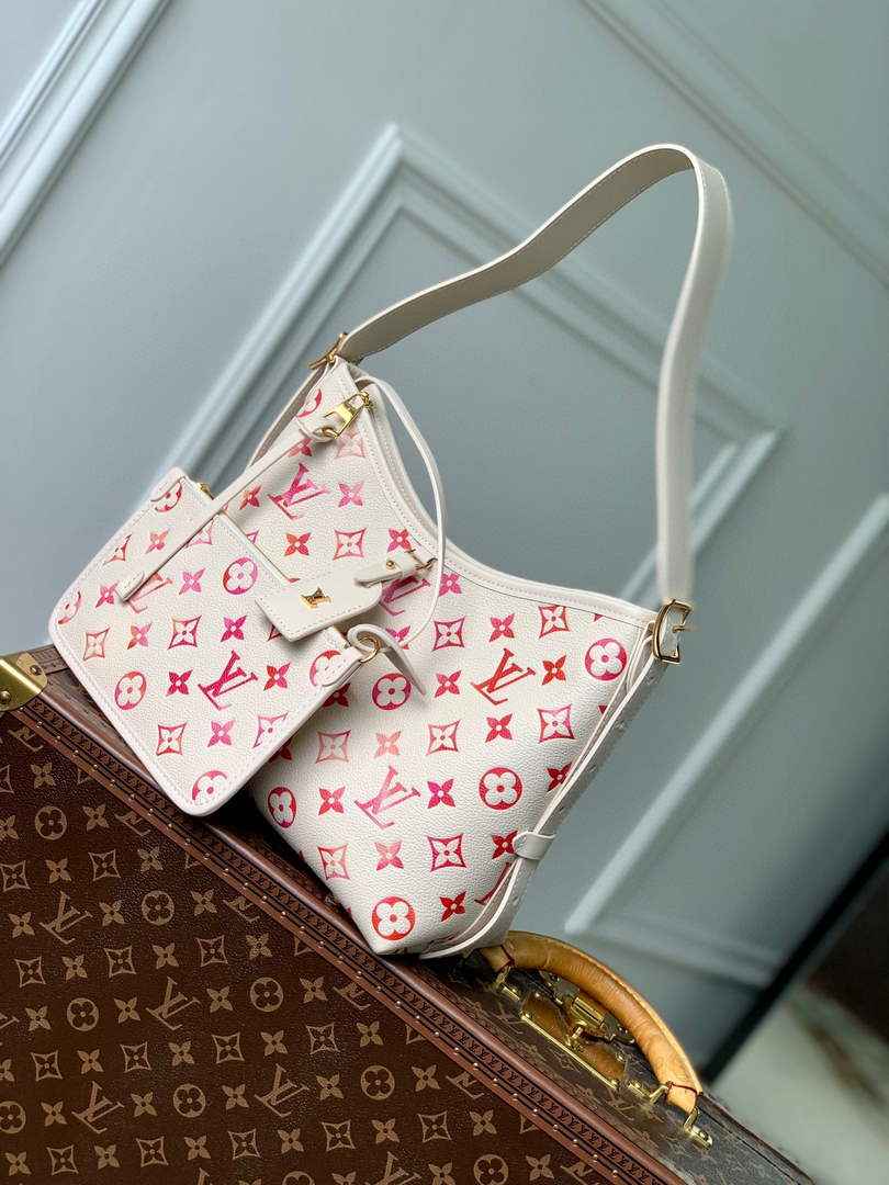 Louis Vuitton CarryAll PM Bag M24652 Pink Leather