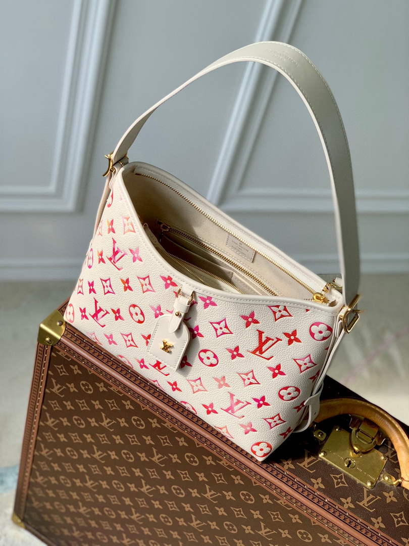 Louis Vuitton CarryAll PM Bag M24652 Pink Leather