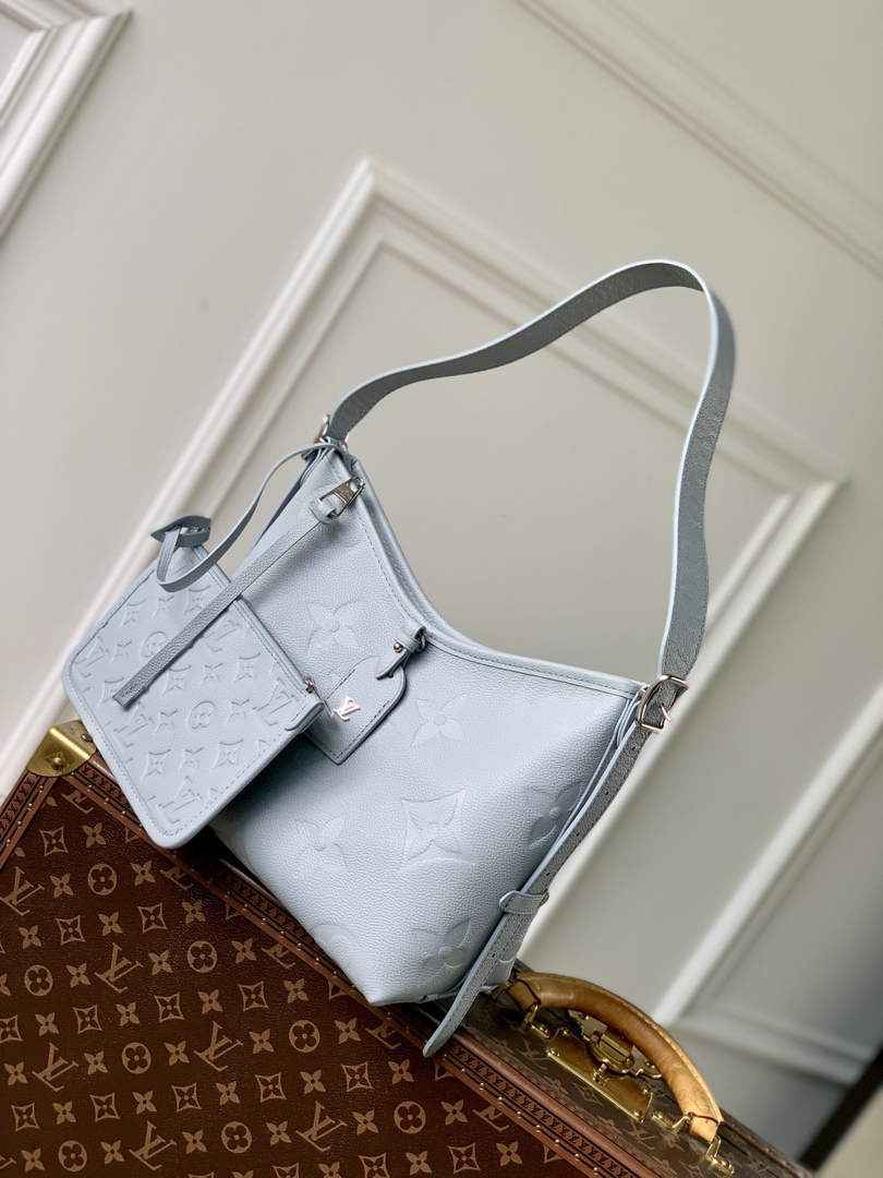 Louis Vuitton CarryAll PM Bag M46673 Blue Leather