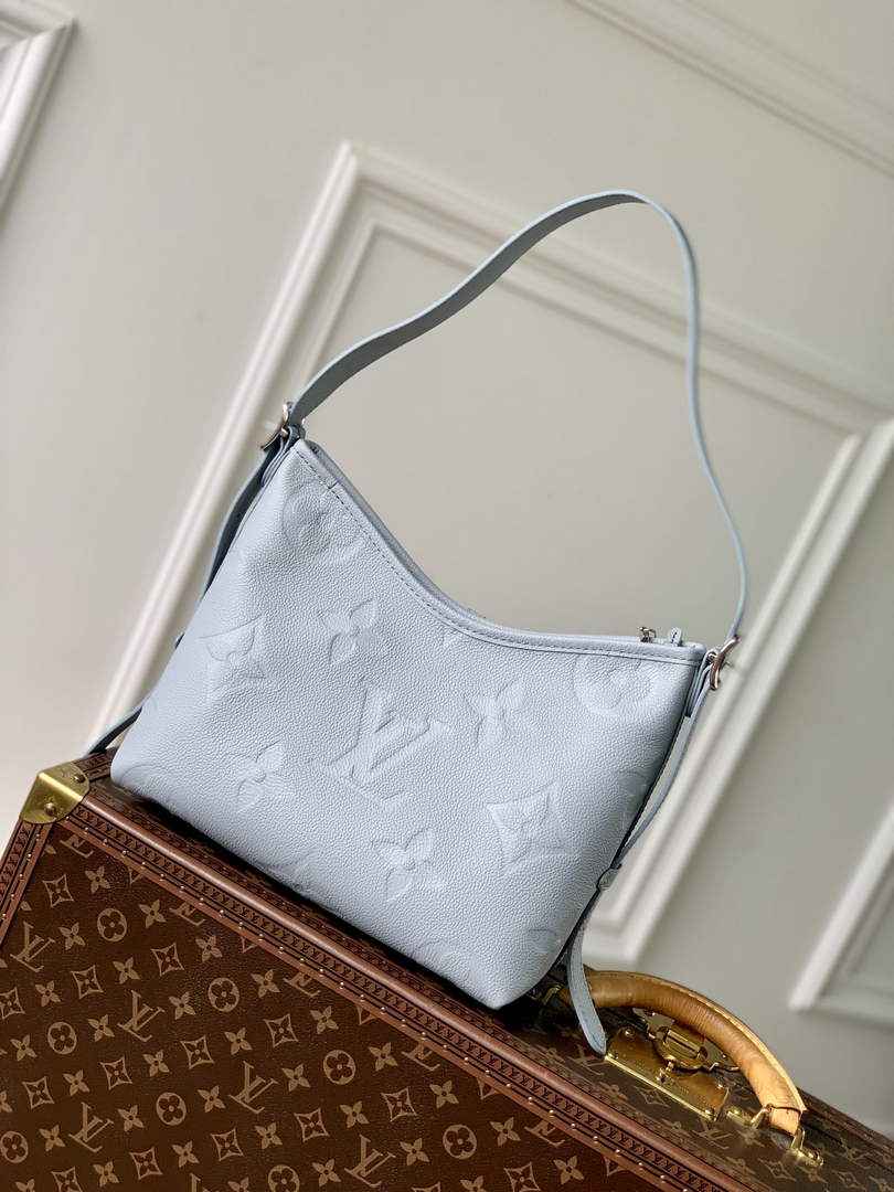 Louis Vuitton CarryAll PM Bag M46673 Blue Leather