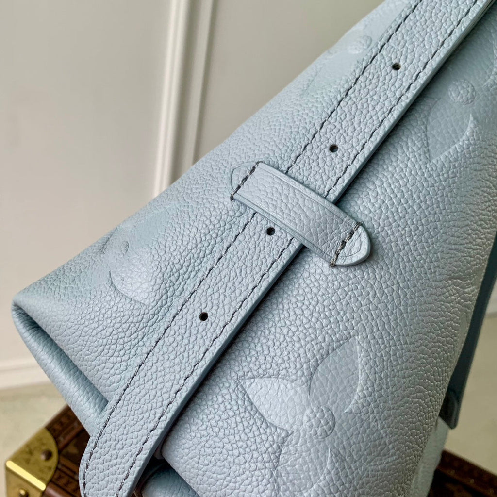 Louis Vuitton CarryAll PM Bag M46673 Blue Leather