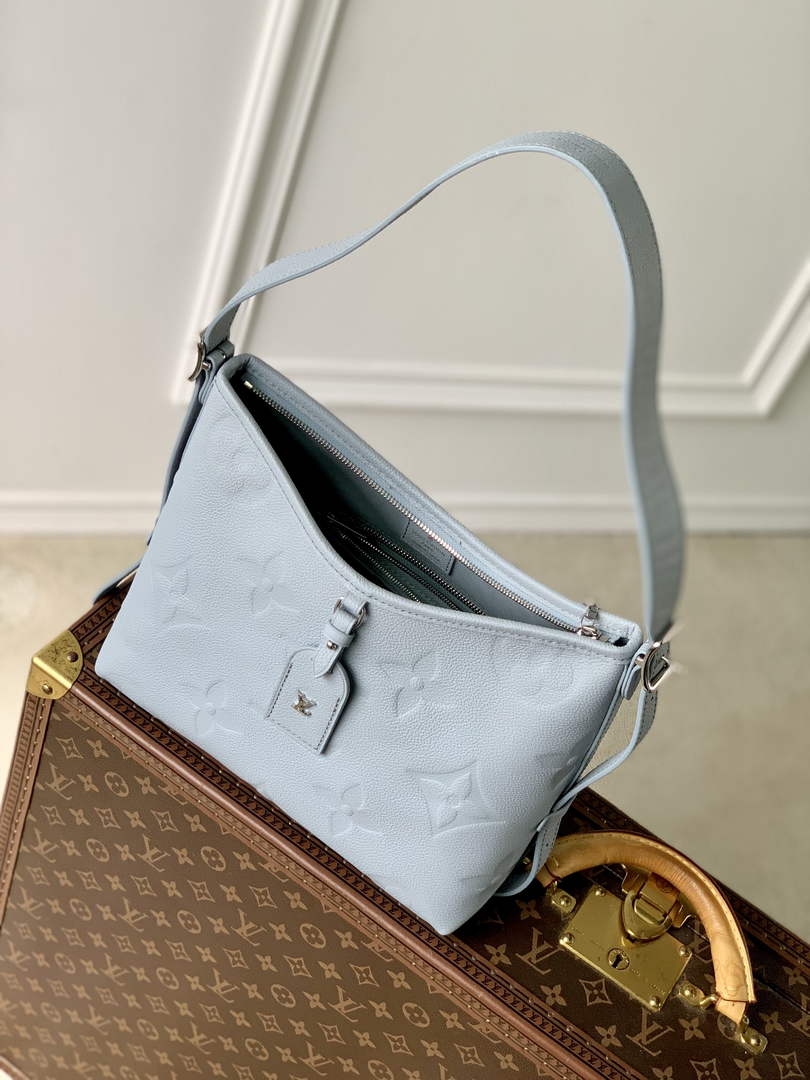 Louis Vuitton CarryAll PM Bag M46673 Blue Leather