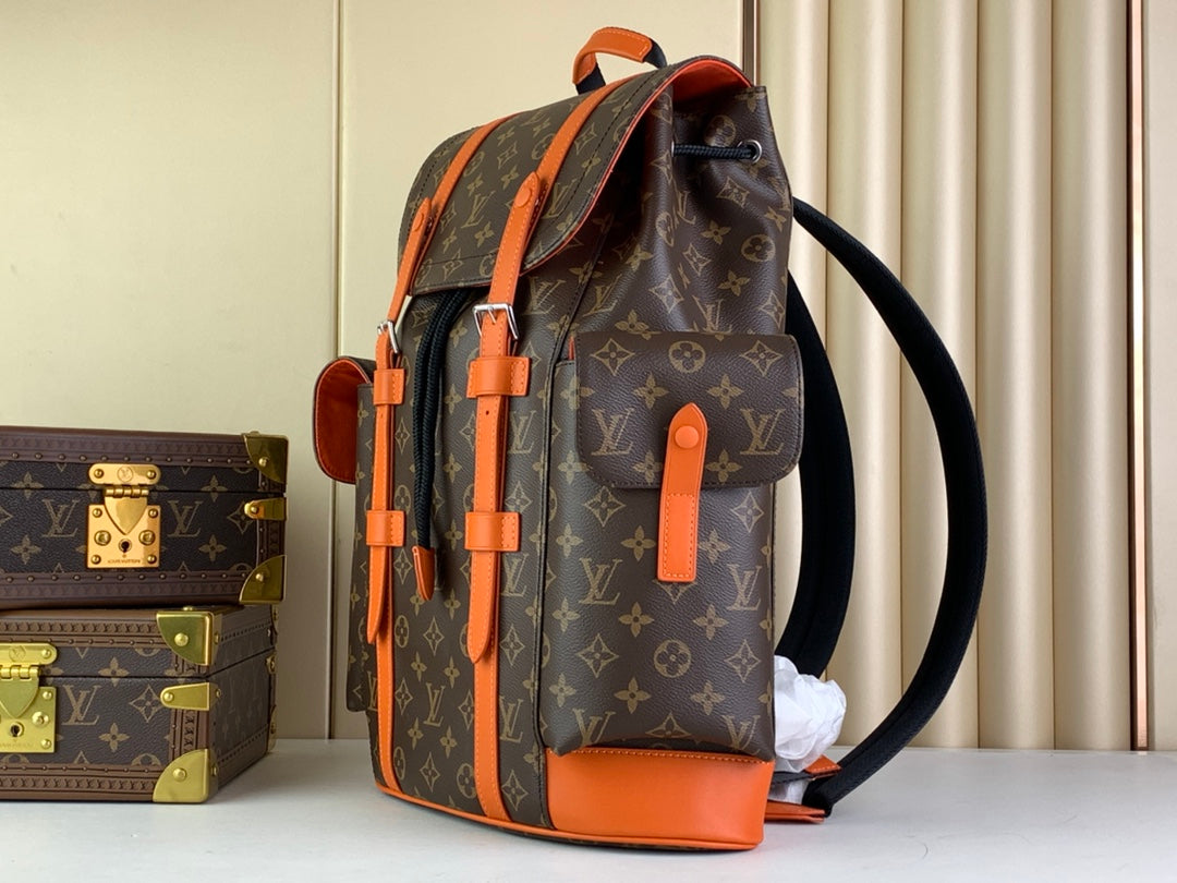 Louis Vuitton Christopher MM M46814 Monogram Canvas Orange