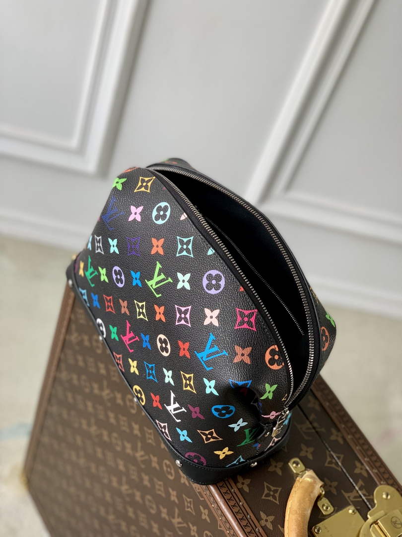 Louis Vuitton LV x TM Cosmetic Pouch GM M13743 Black