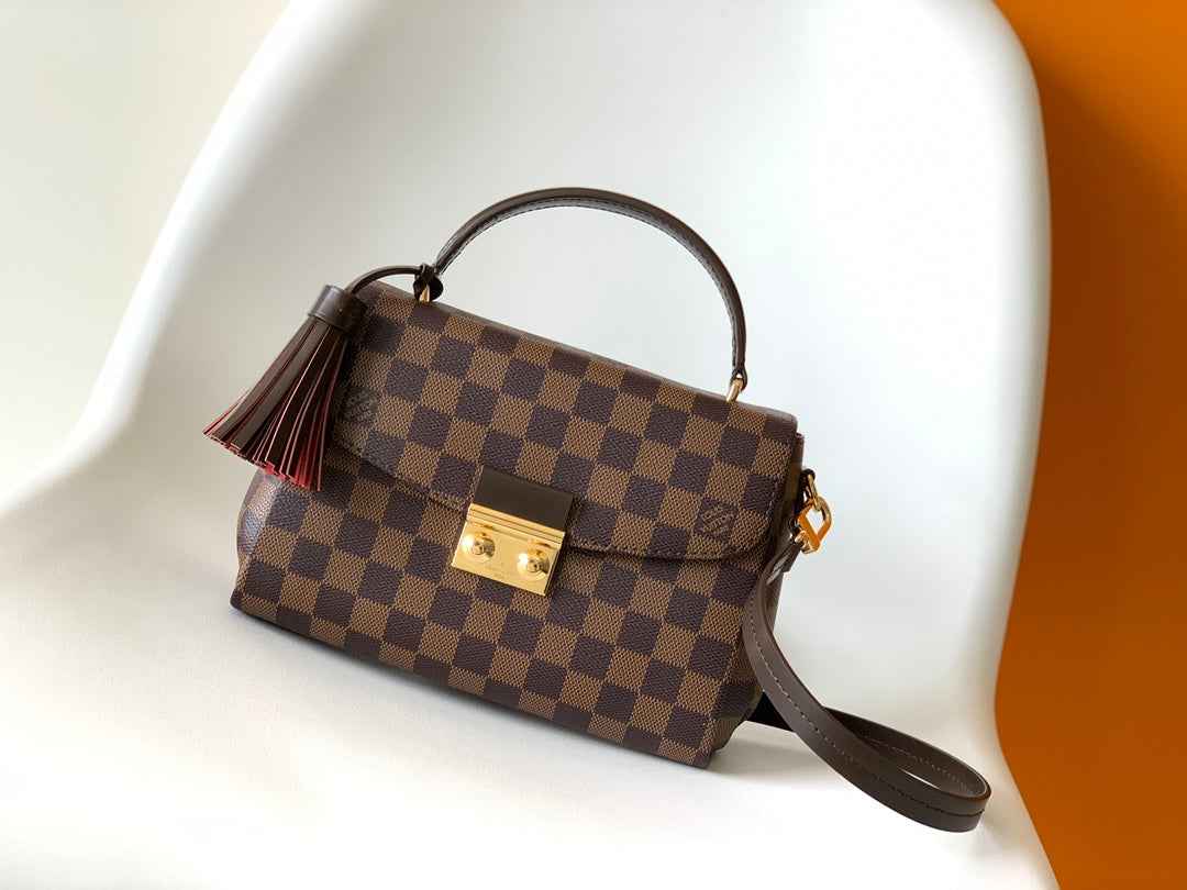 Louis Vuitton Croisette Damier Ebene Compact Crossbody N53000 - Default Title - View 1