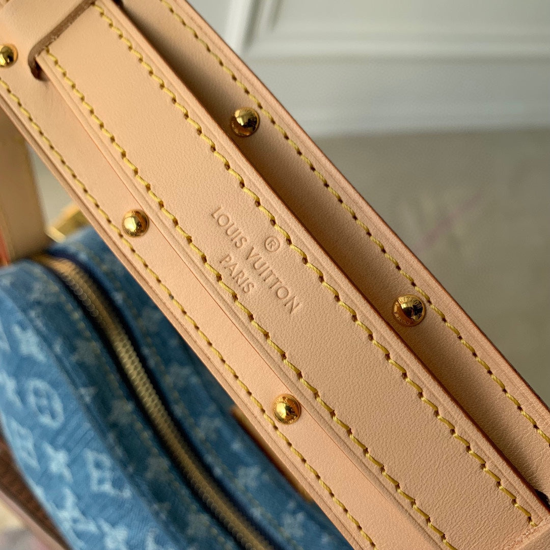 Louis Vuitton Croissant MM Bag M46856 Monogram Denim - Default Title - View 9