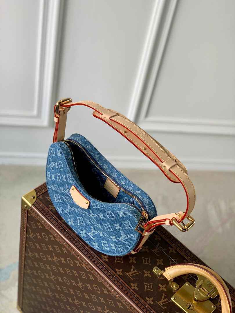 Louis Vuitton Croissant MM Bag M46856 Monogram Denim - Default Title - View 4