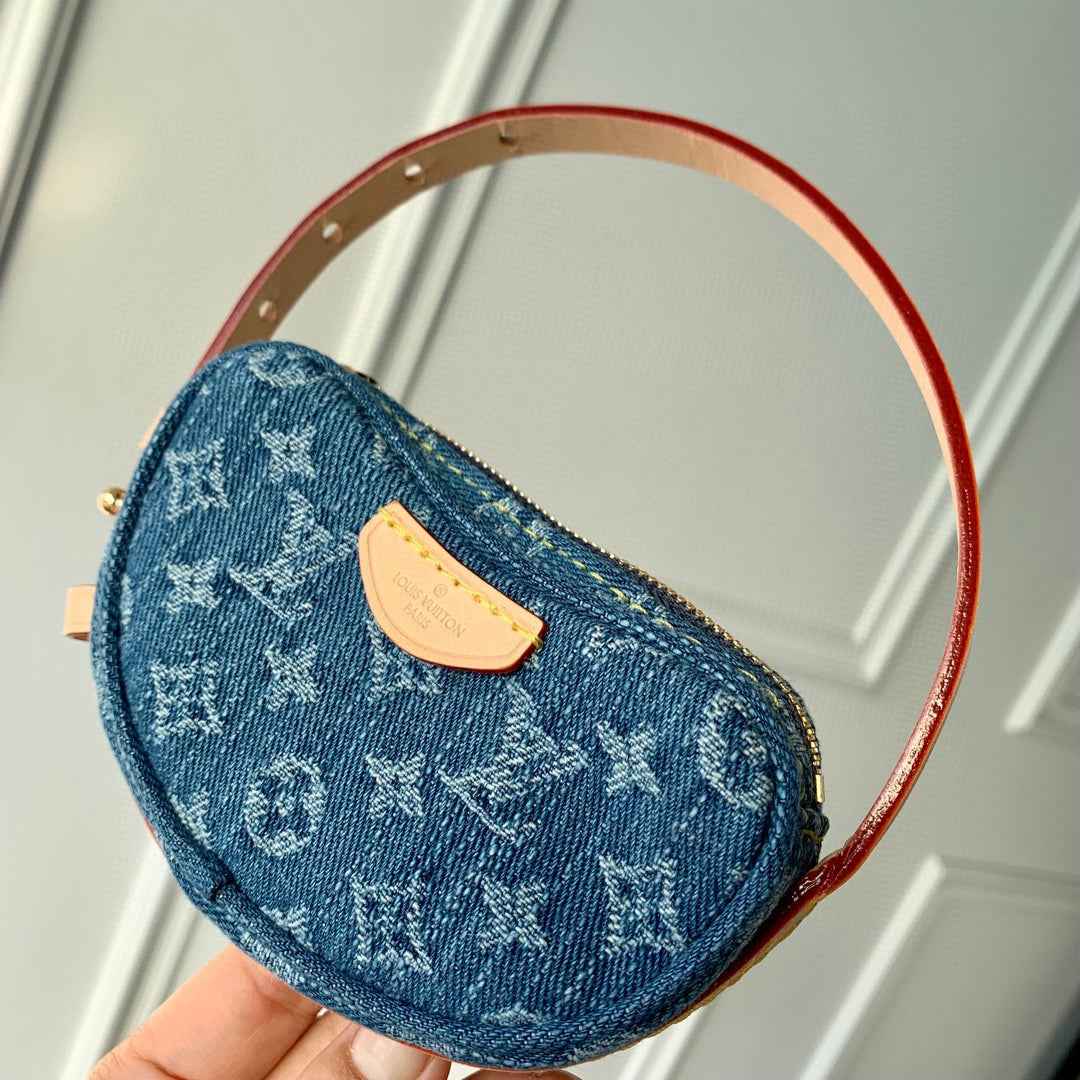 Louis Vuitton Croissant MM Bag M46856 Monogram Denim - Default Title - View 2