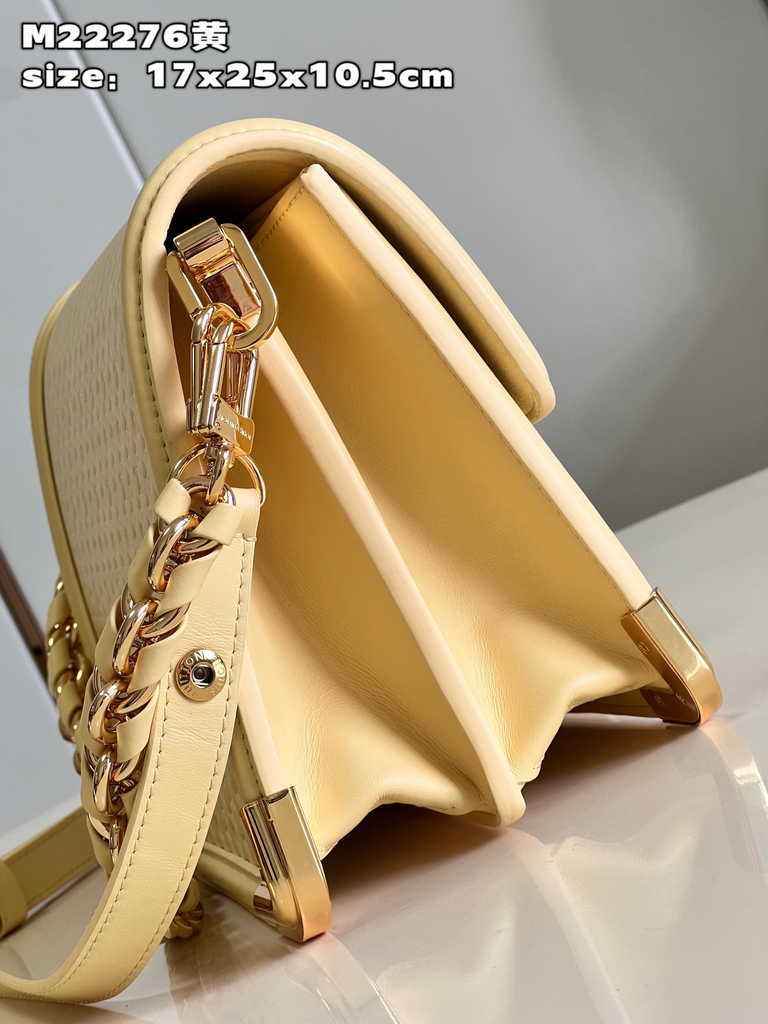 Louis Vuitton Dauphine MM Shoulder Bag M22276 Yellow - Default Title - View 3