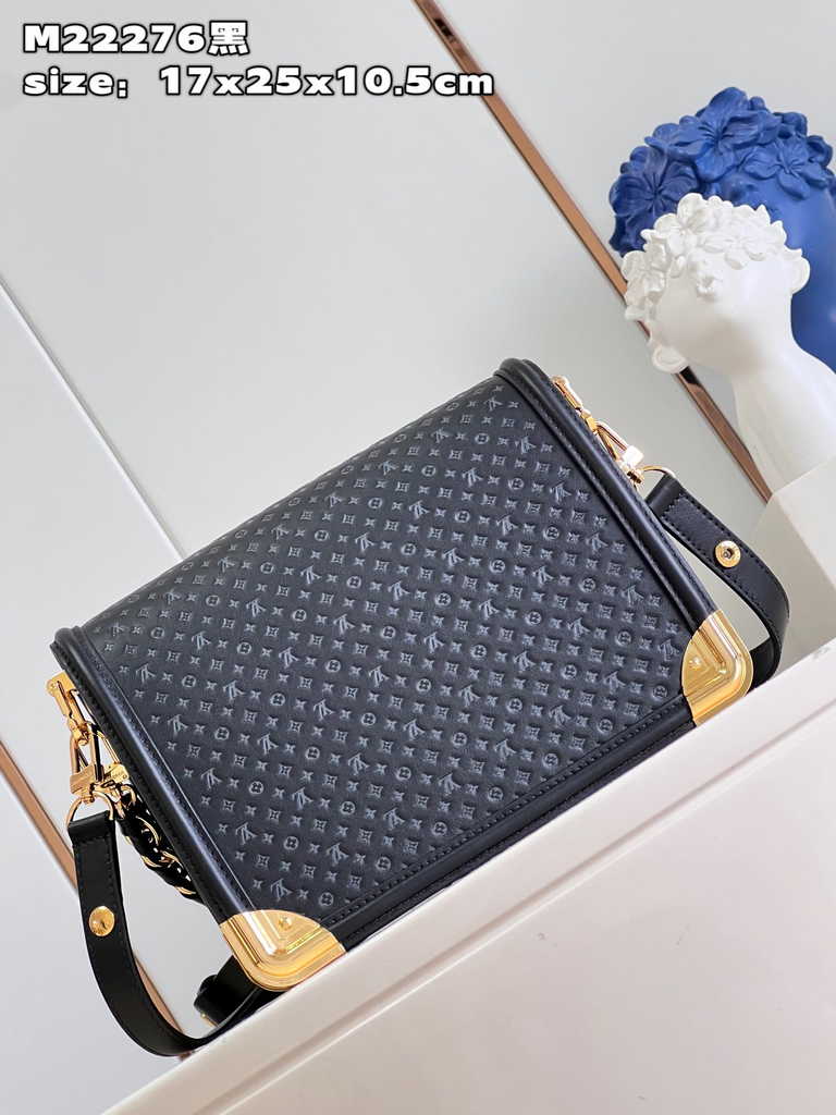 Louis Vuitton Dauphine MM Shoulder Bag M22276 Black - Default Title - View 5