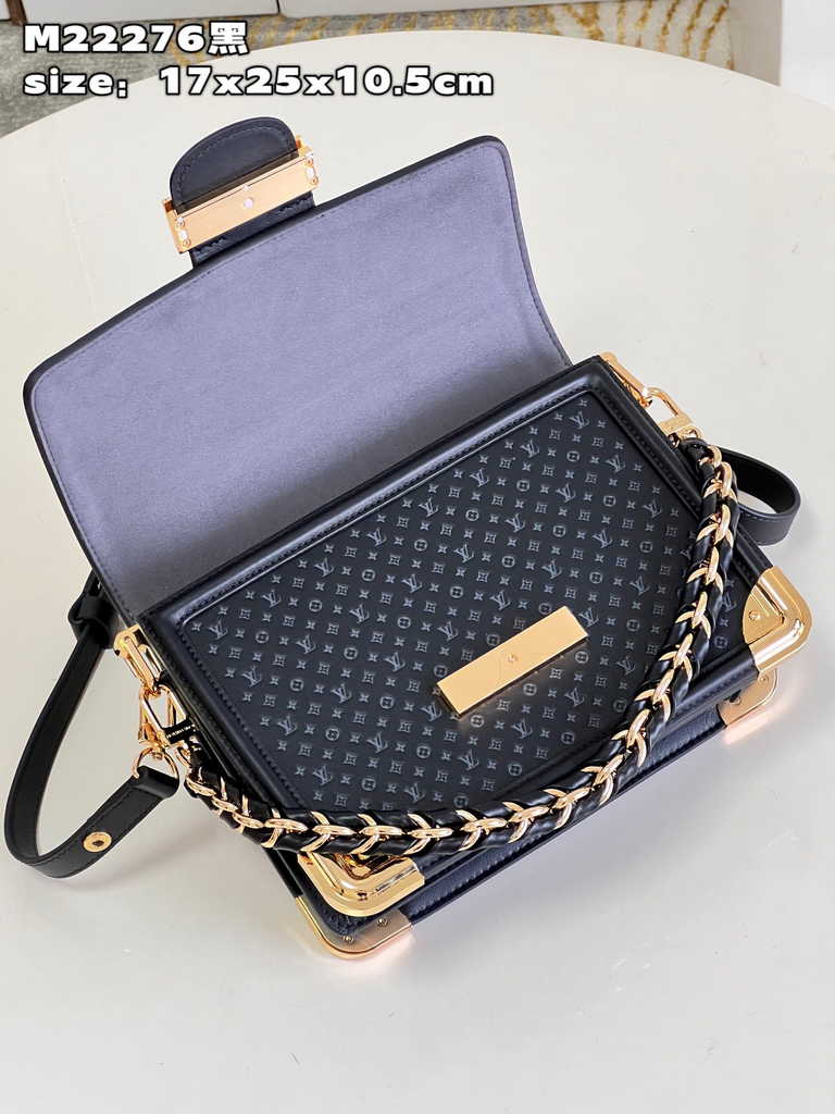Louis Vuitton Dauphine MM Shoulder Bag M22276 Black - Default Title - View 7