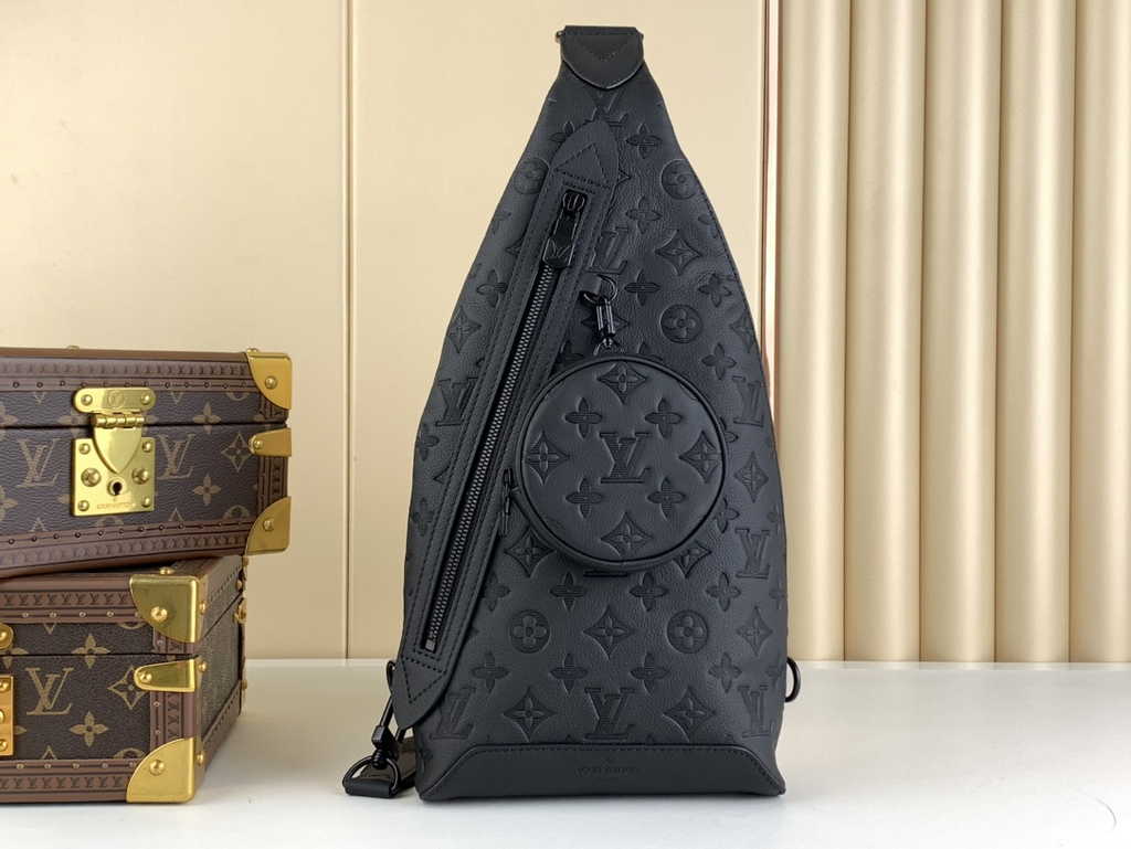 Louis Vuitton Duo Slingbag M21890 Black Calf leather