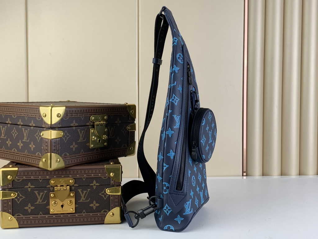 Louis Vuitton Duo Slingbag M46562 Navy River Blue Monogram