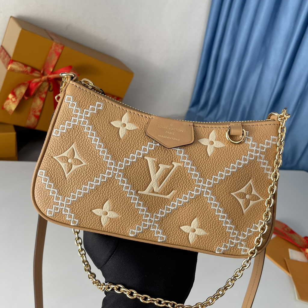 Louis Vuitton Easy Pouch On Strap Monogram Empreinte Leather M81137 - Default Title - View 7