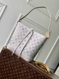 Louis Vuitton Flore Shoulder Bag M12496 | Gray Mahina Calfskin Leather