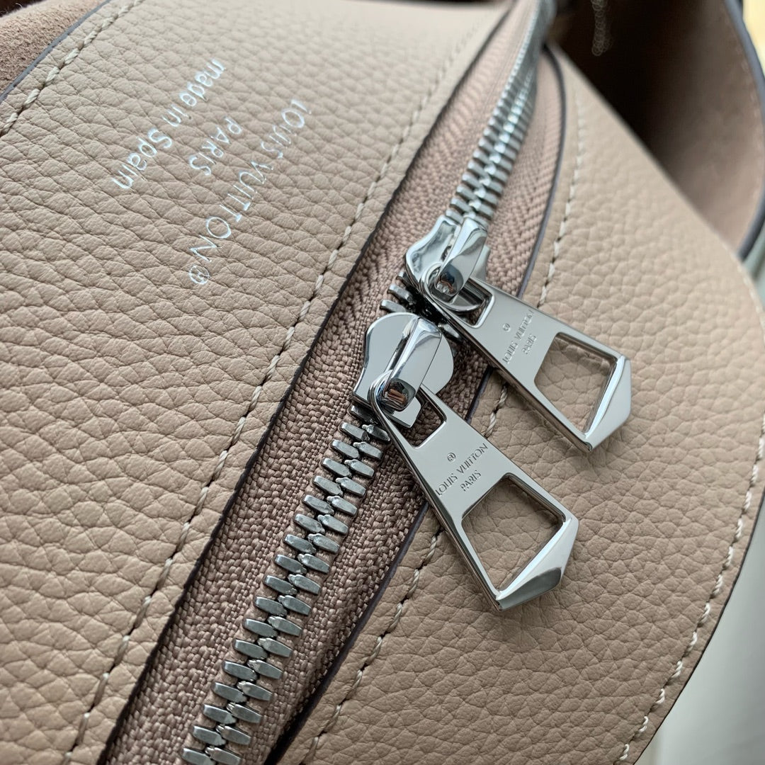 Louis Vuitton Flore Shoulder Bag M12140 | Khaki Mahina Calfskin Leather