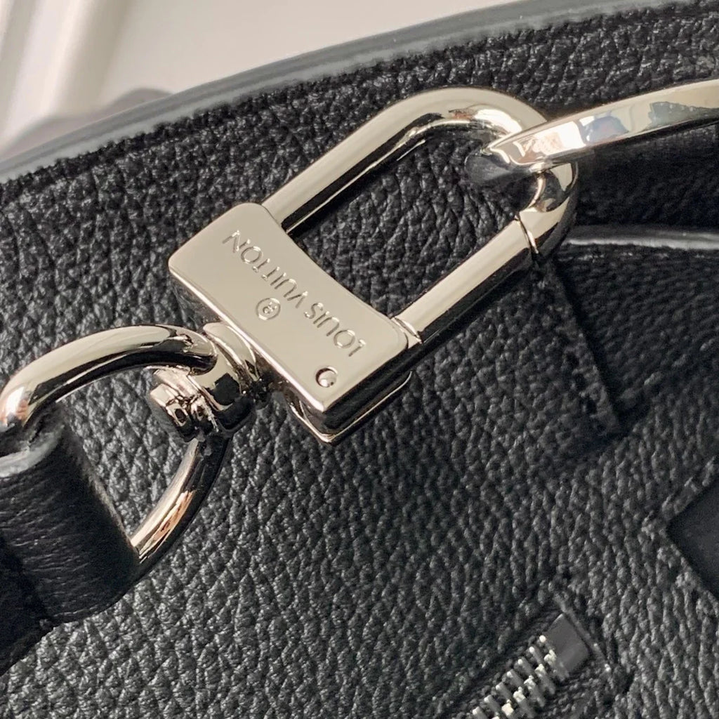 Louis Vuitton Georges Tote MM Bag M23153 black calfskin leather