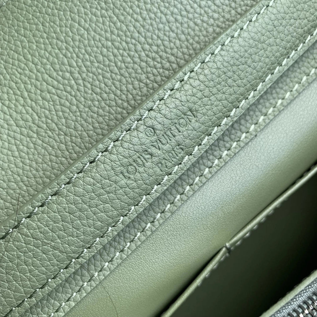 Louis Vuitton Georges Tote MM Bag M23154 green calfskin leather