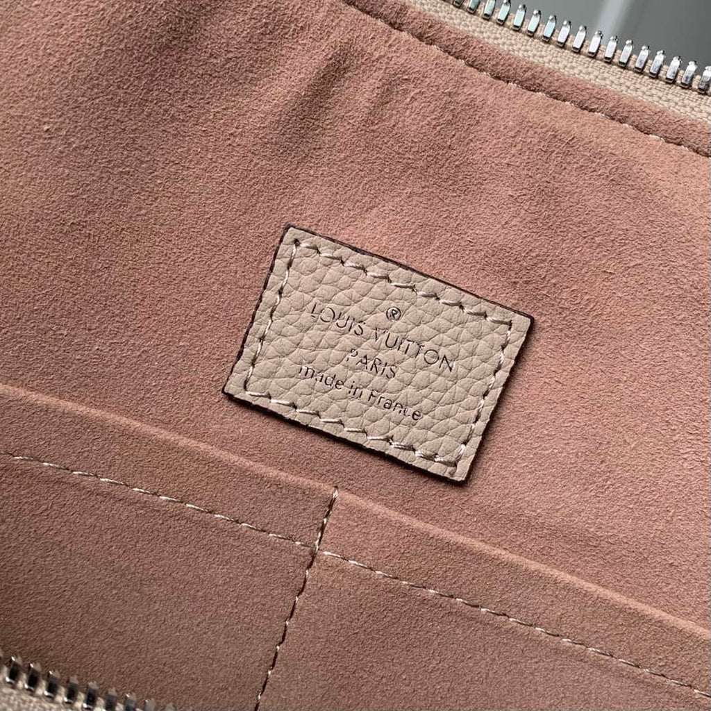 Louis Vuitton Hand It All MM Bag, M24133 Gray Mahina Calfskin