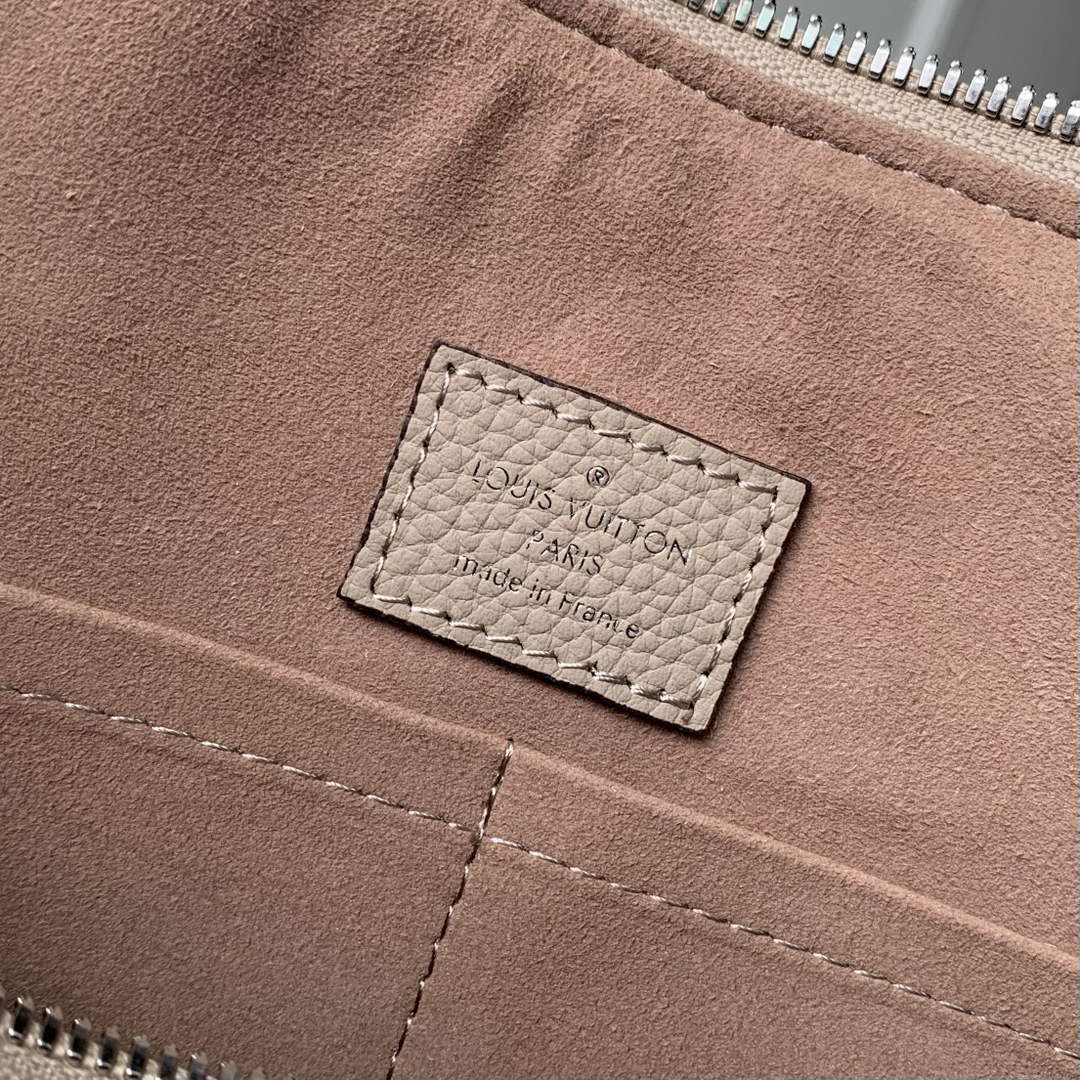Louis Vuitton Hand It All MM Bag, M24133 Gray Mahina Calfskin