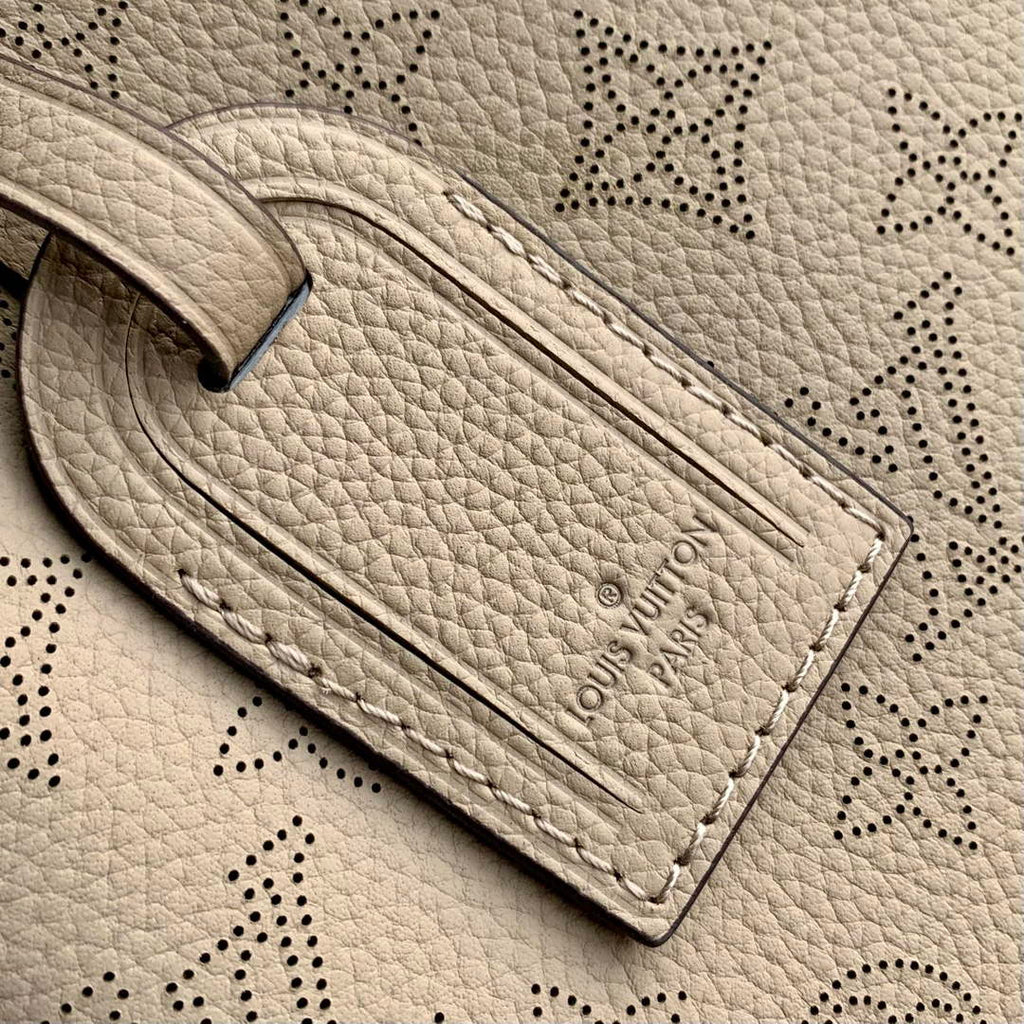 Louis Vuitton Hand It All MM Bag, M24133 Gray Mahina Calfskin