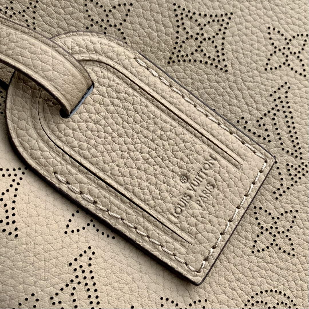 Louis Vuitton Hand It All MM Bag, M24133 Gray Mahina Calfskin
