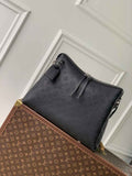 Louis Vuitton Hand It All MM Bag, M24132 Black Mahina Calfskin