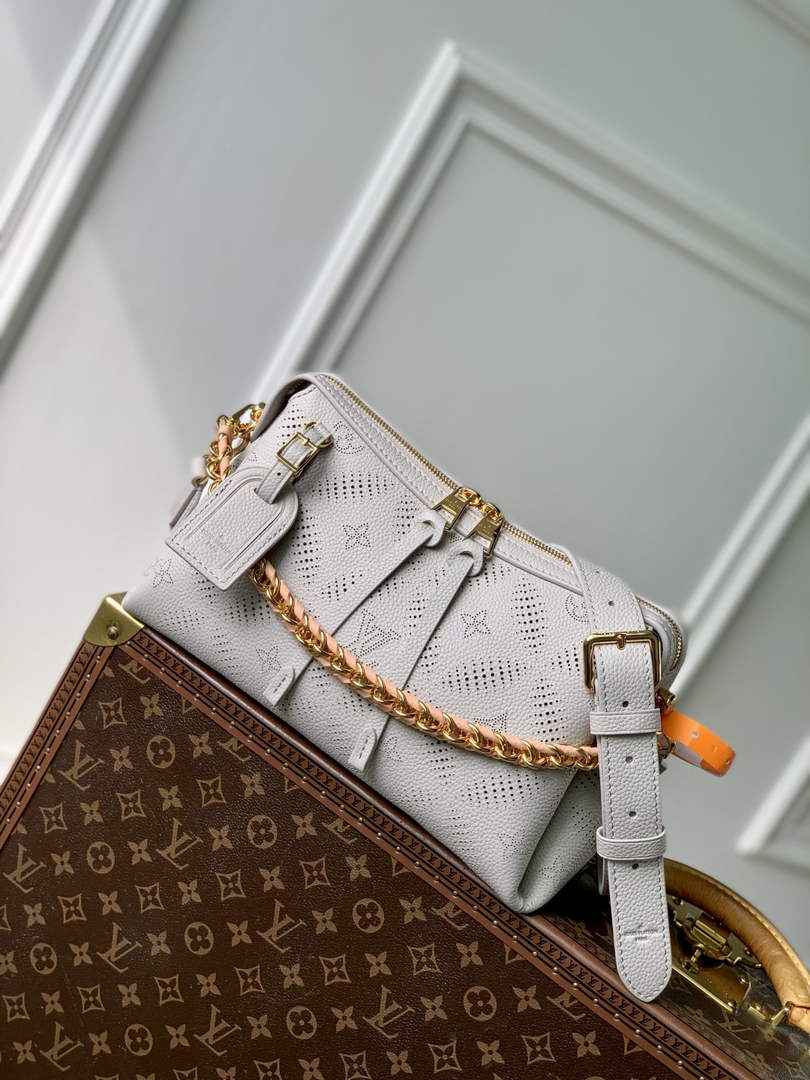 Louis Vuitton Hand It All PM Bag, M13157 Gray Mahina Leather