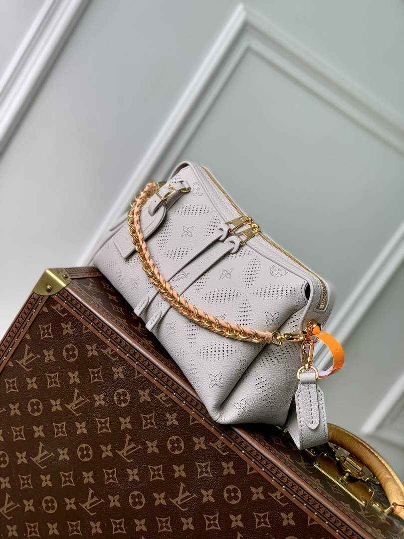 Louis Vuitton Hand It All PM Bag, M13157 Gray Mahina Leather