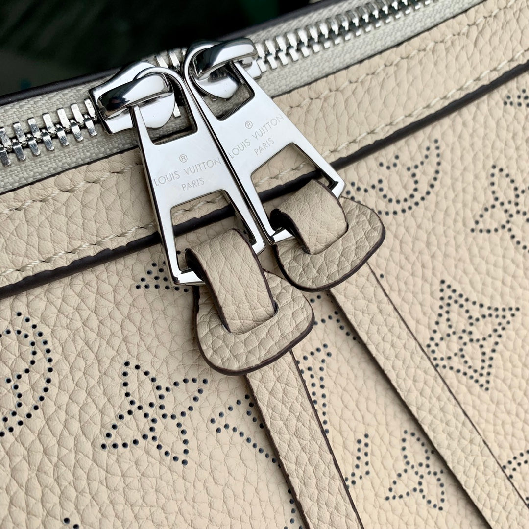 Louis Vuitton Hand It All PM Bag, M24114 Beige Mahina calfskin
