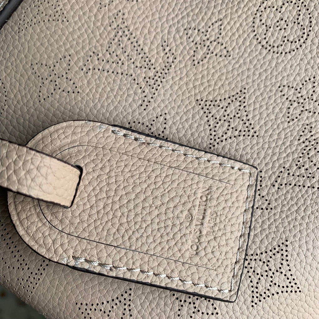 Louis Vuitton Hand It All PM Bag, M24255 Galet Gray Mahina calfskin