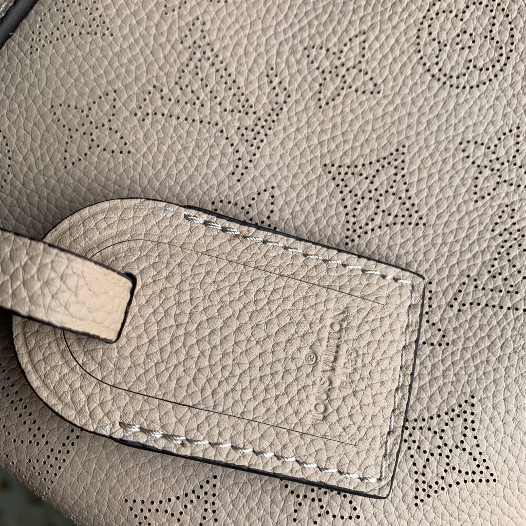 Louis Vuitton Hand It All PM Bag, M24255 Galet Gray Mahina calfskin