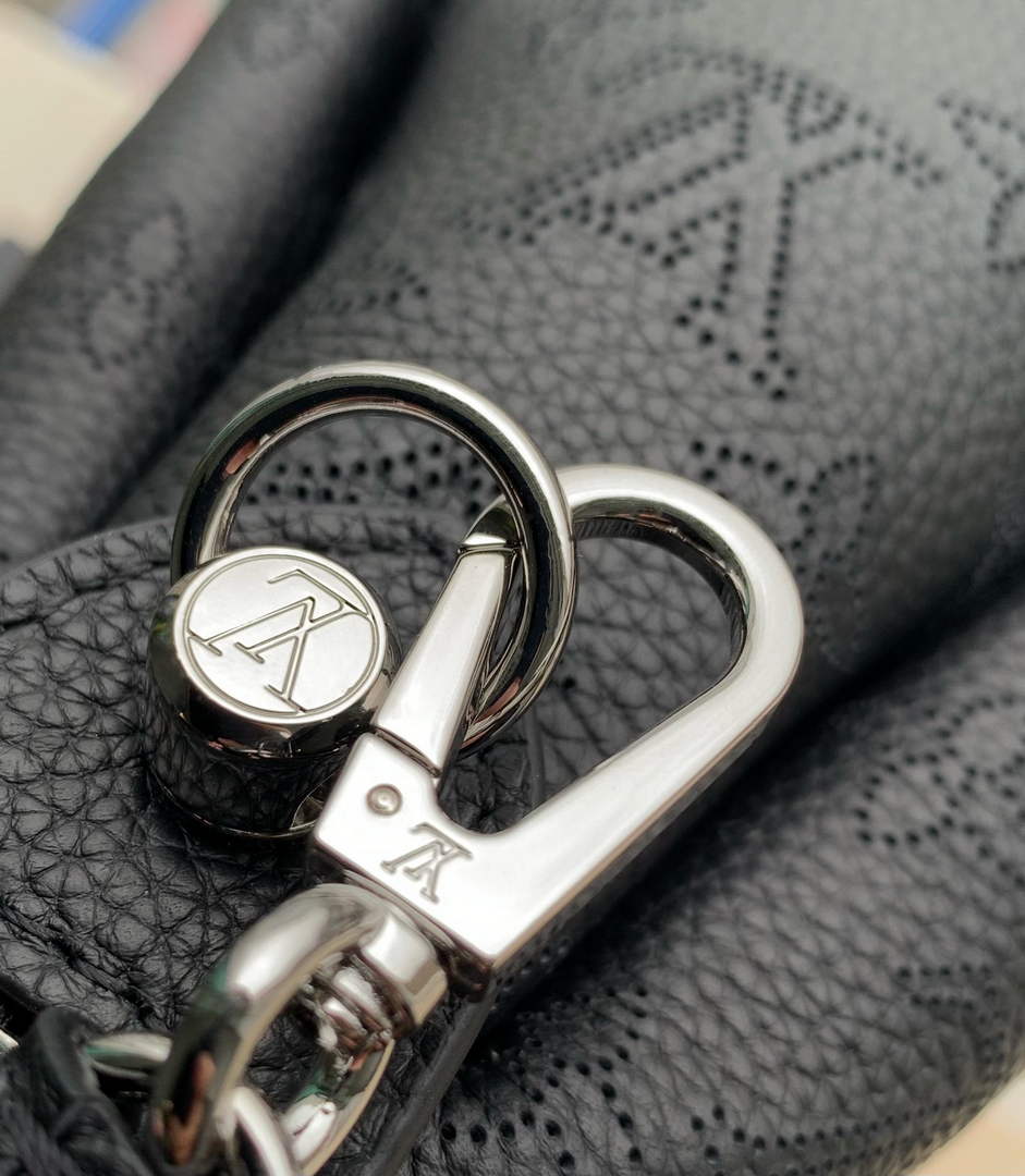 Louis Vuitton Hand It All PM Bag, M28417 Black Mahina calfskin