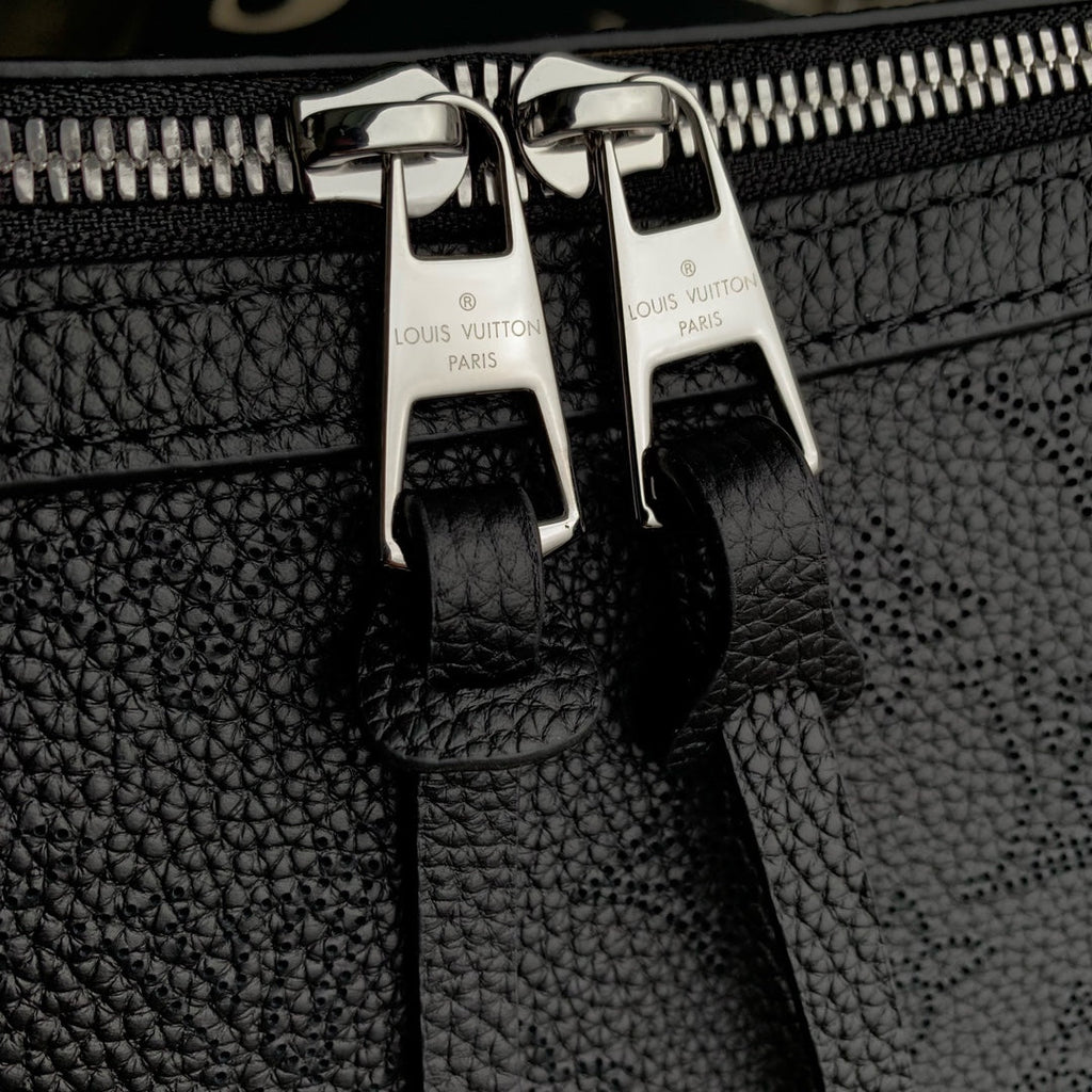 Louis Vuitton Hand It All PM Bag, M28417 Black Mahina calfskin