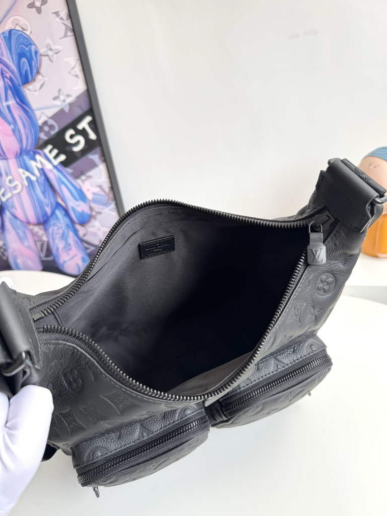 Louis Vuitton Hobo Cargo G65 M14778 Black Leather - Default Title - View 8