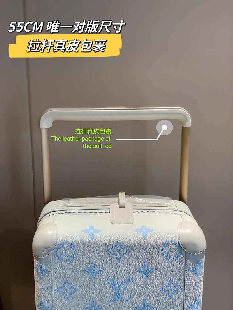 Louis Vuitton HORIZON 55 M11069 White Monogram Leather