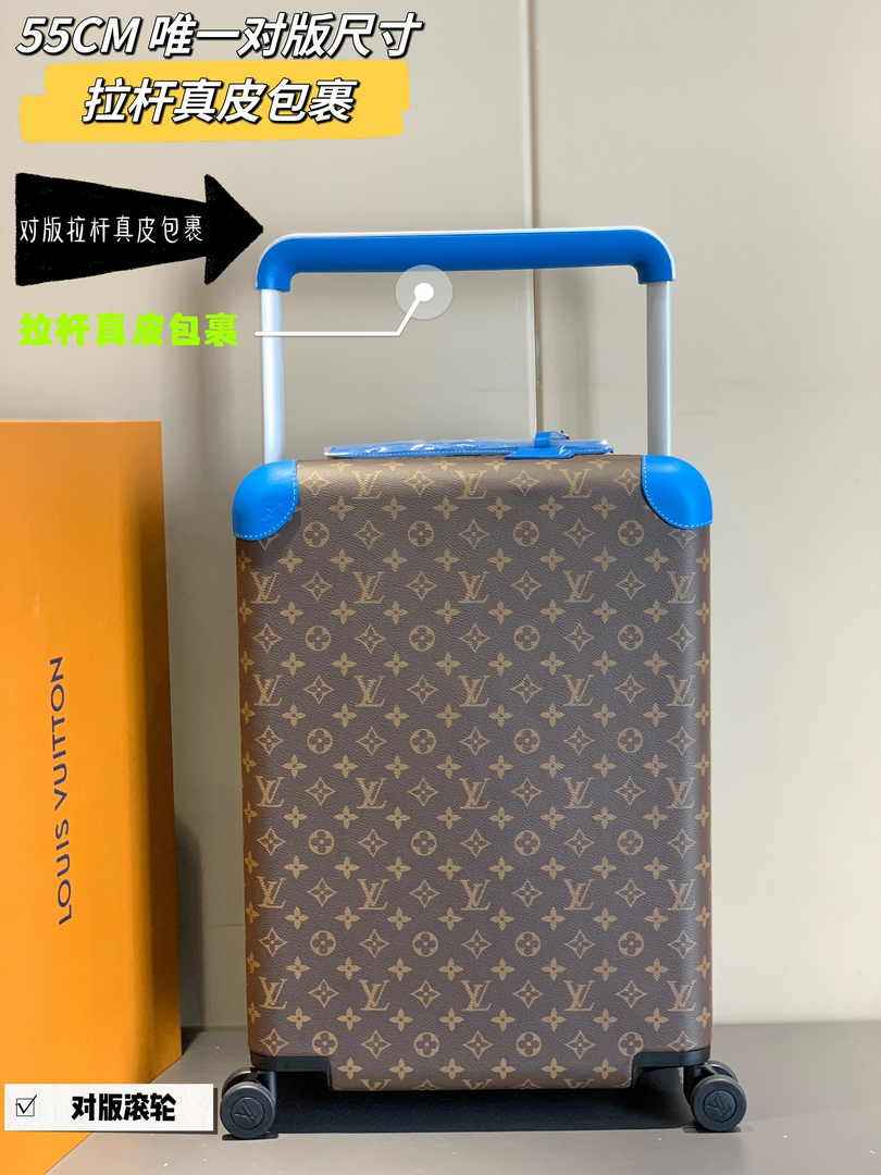 Louis Vuitton Horizon 55 M46779 Blue Monogram Canvas