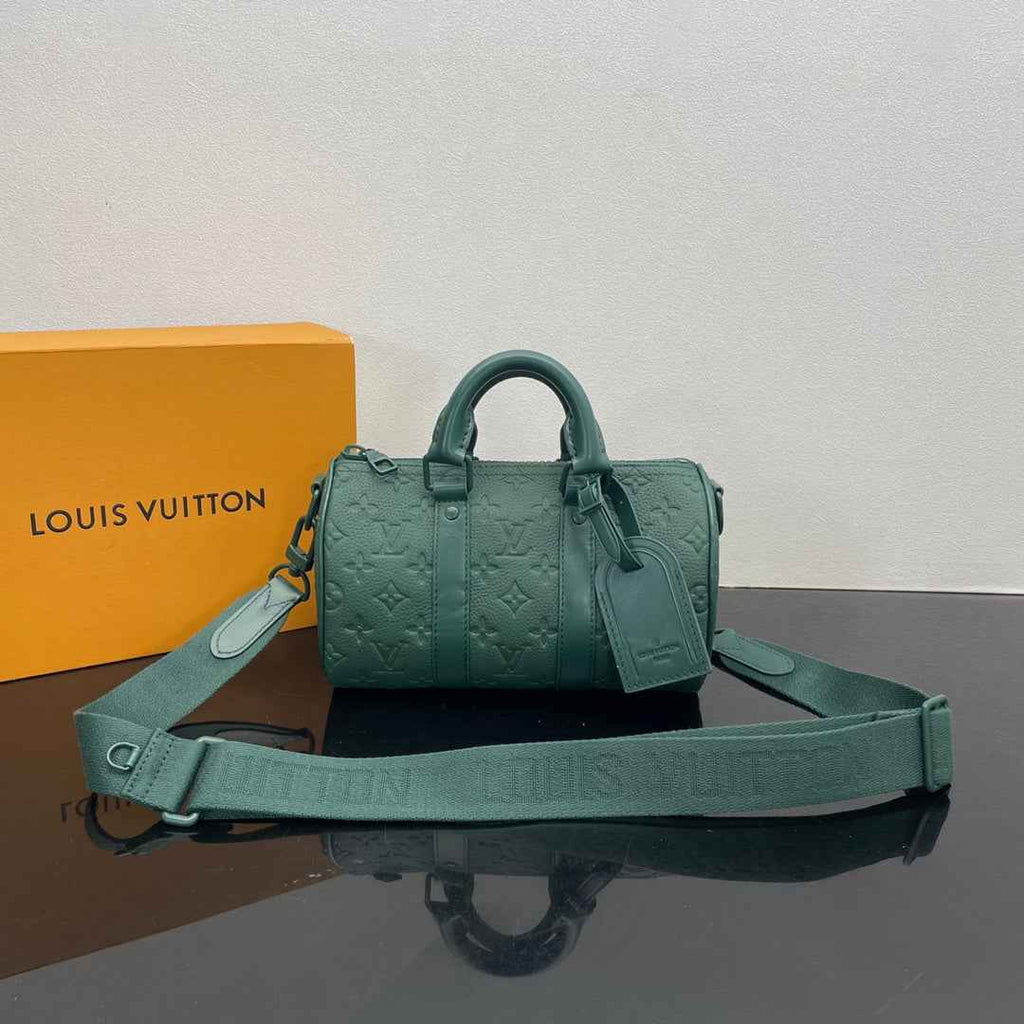 Louis Vuitton Keepall Bandoulière 25 M24432 Monogram Taurillon Leather - Default Title - View 1